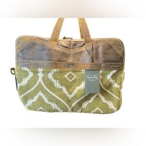 Myra Bag Canvas/Leather Laptop/Messenger Bag​
